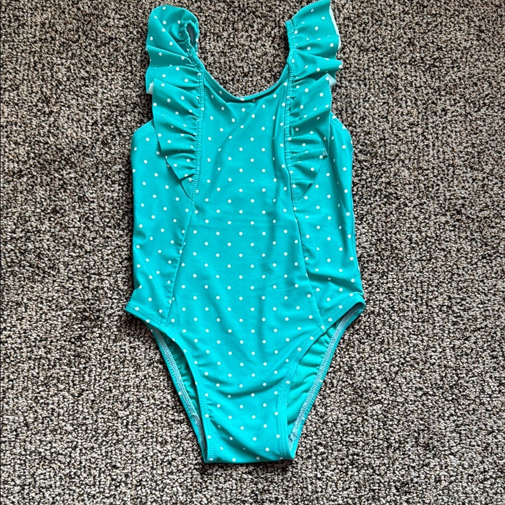 Old Navy Turquoise Polka Dot Swimsuit